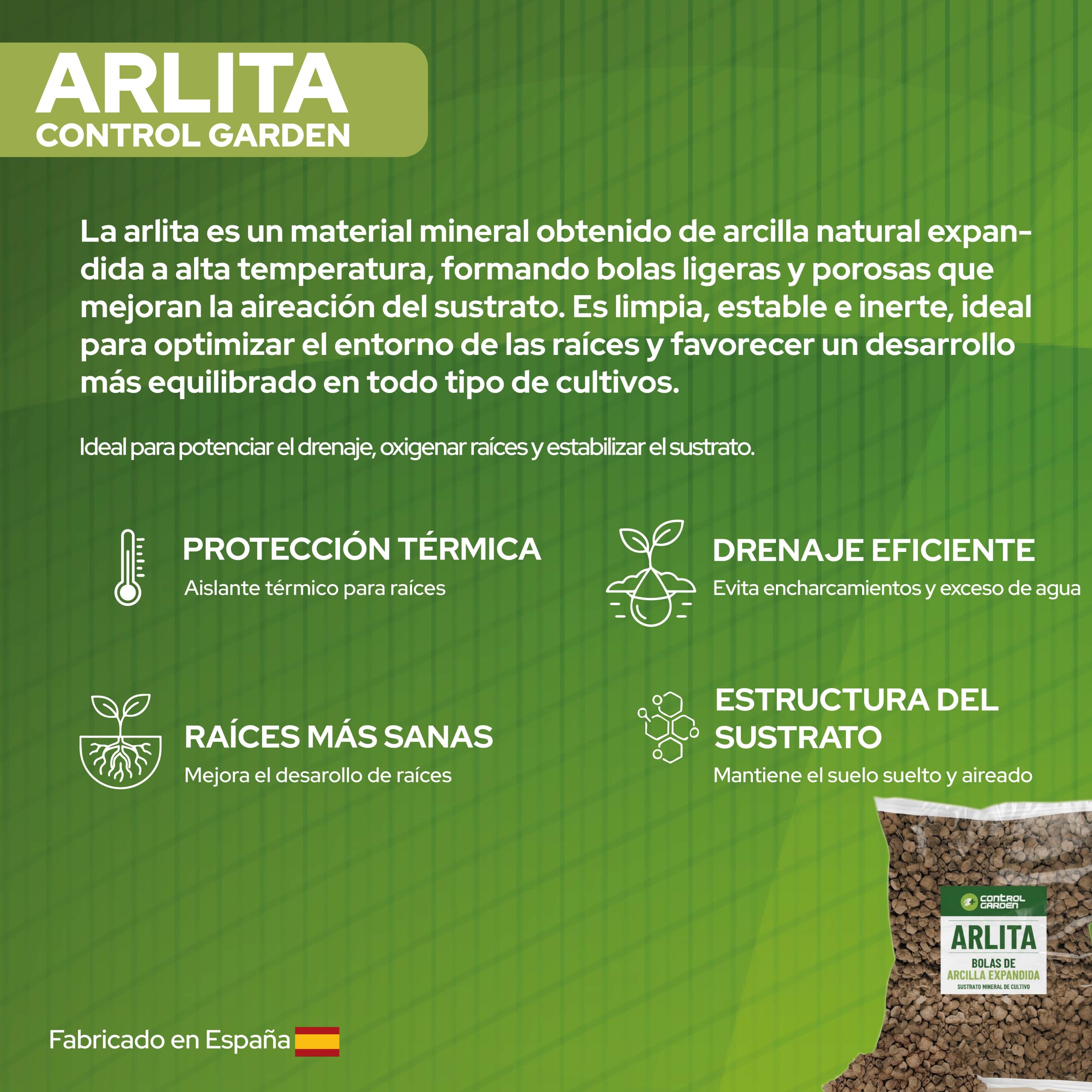 Arlita 20L sustrato bolas de arcilla expandida para plantas · foto 6