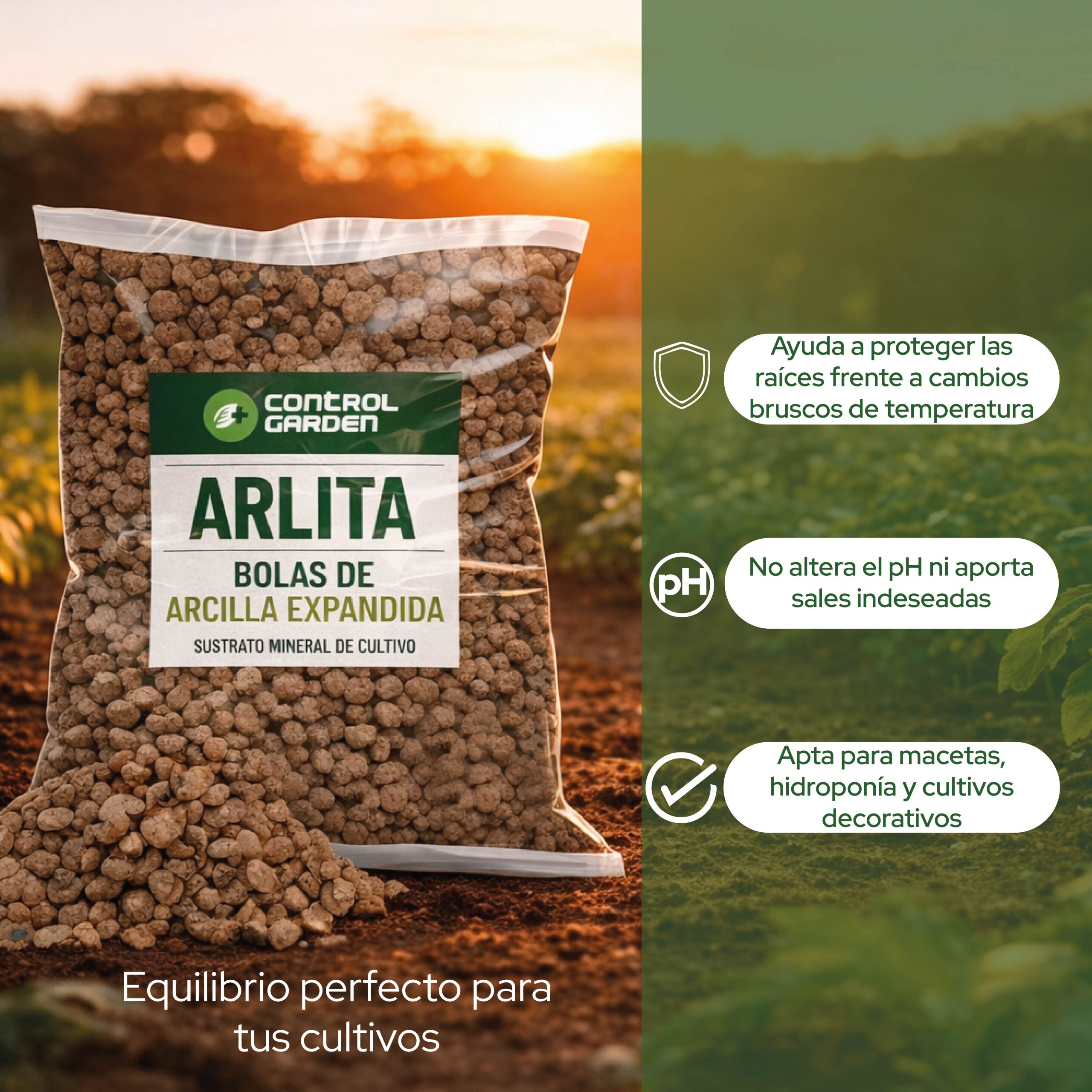 Arlita 10L sustrato bolas de arcilla expandida para cultivo · foto 5