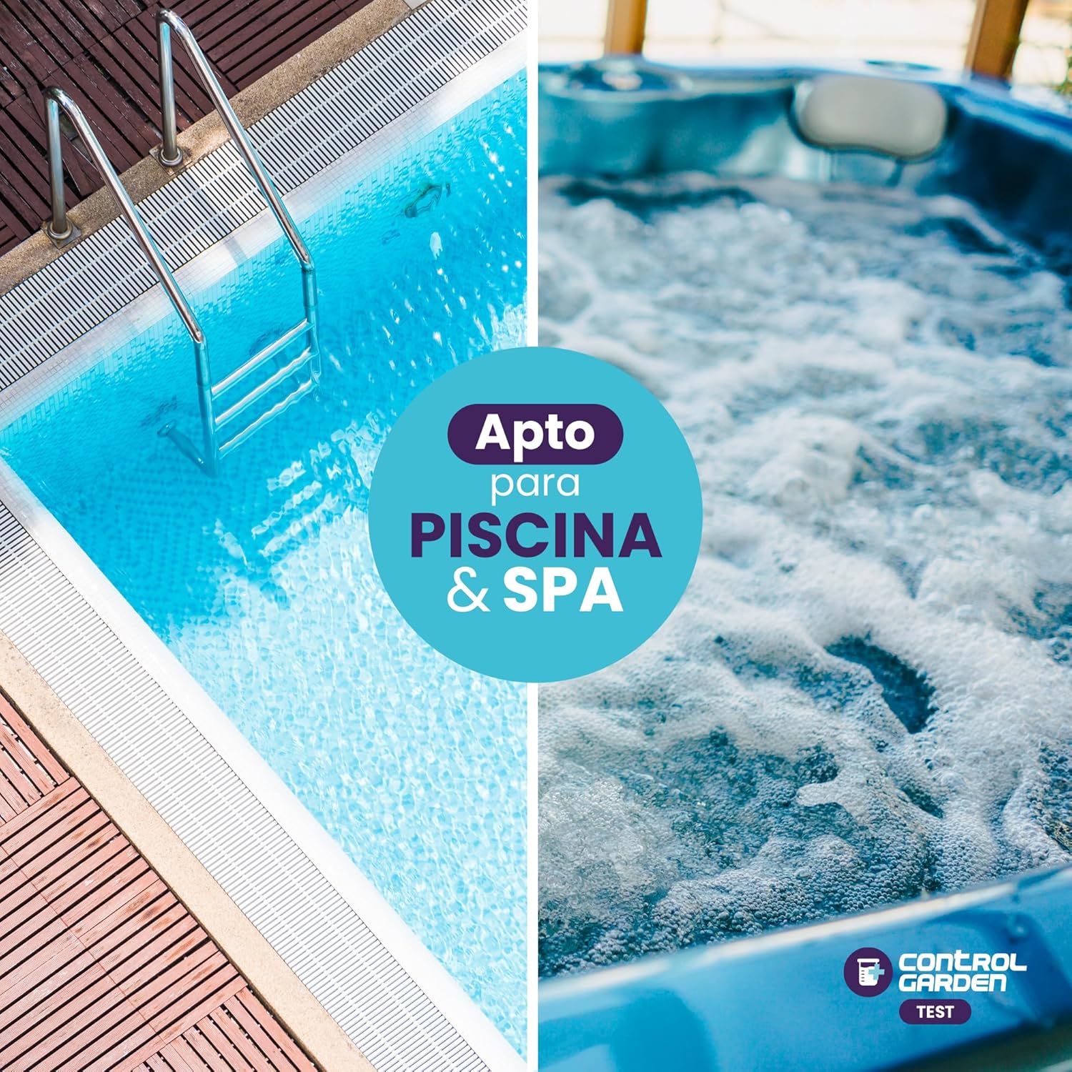 Tiras pH reactivas 3 en 1 para piscinas y spas de Control Garden · foto 4