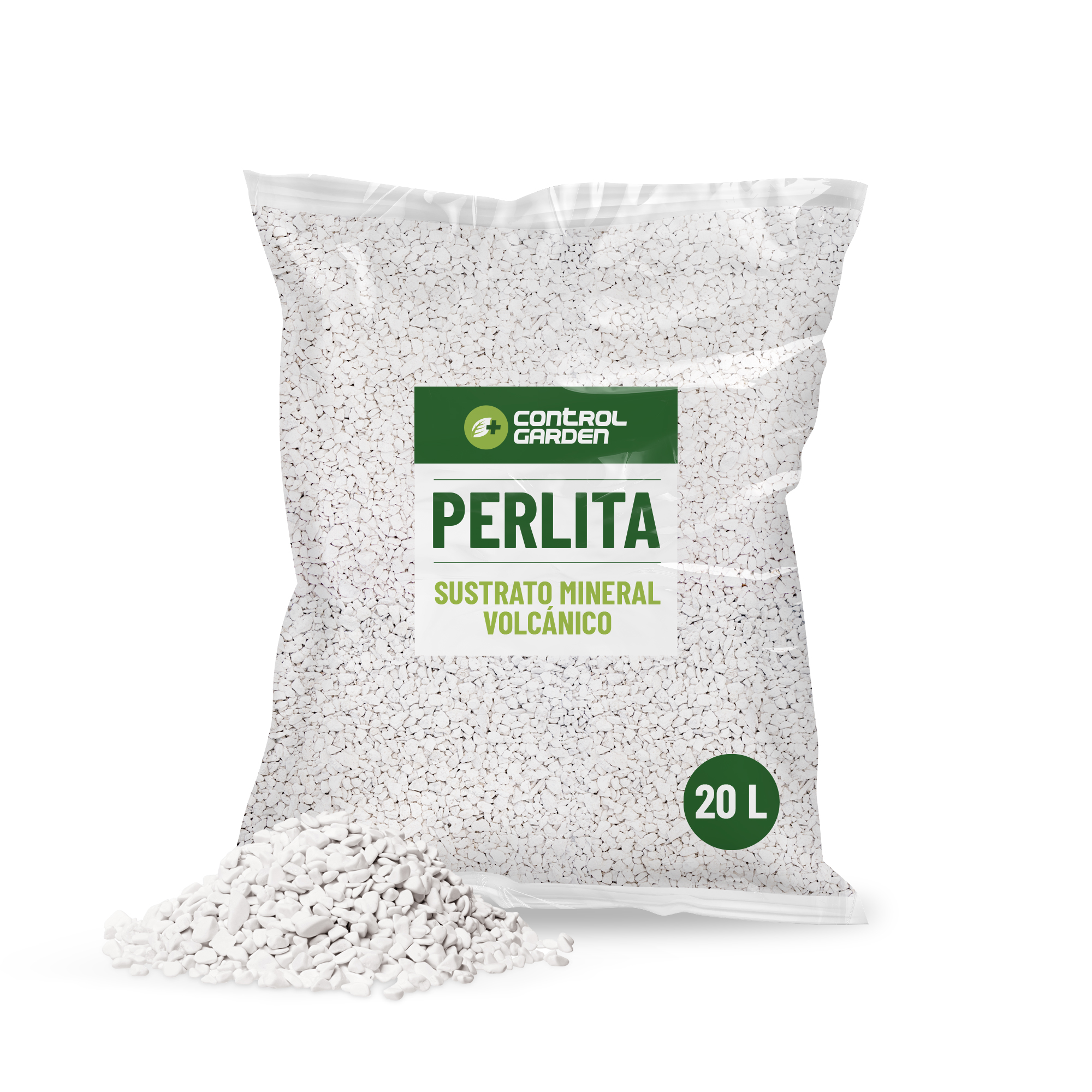 Sustrato mineral volcánico de perlita 20 L · Ideal para plantas de interior y exterior