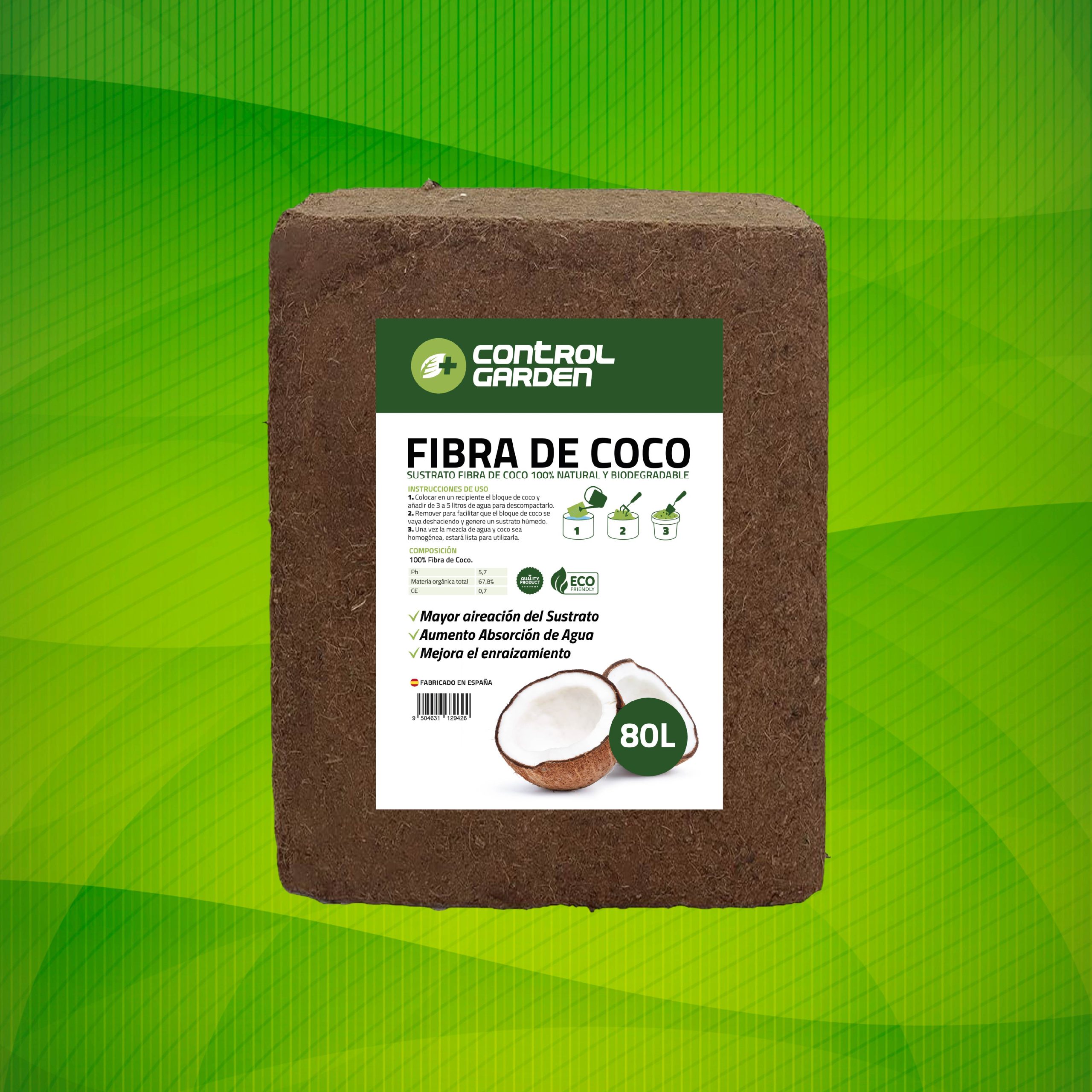 Bloque de fibra de coco 5 kg que se expande a 80 litros para cultivos. · foto 5