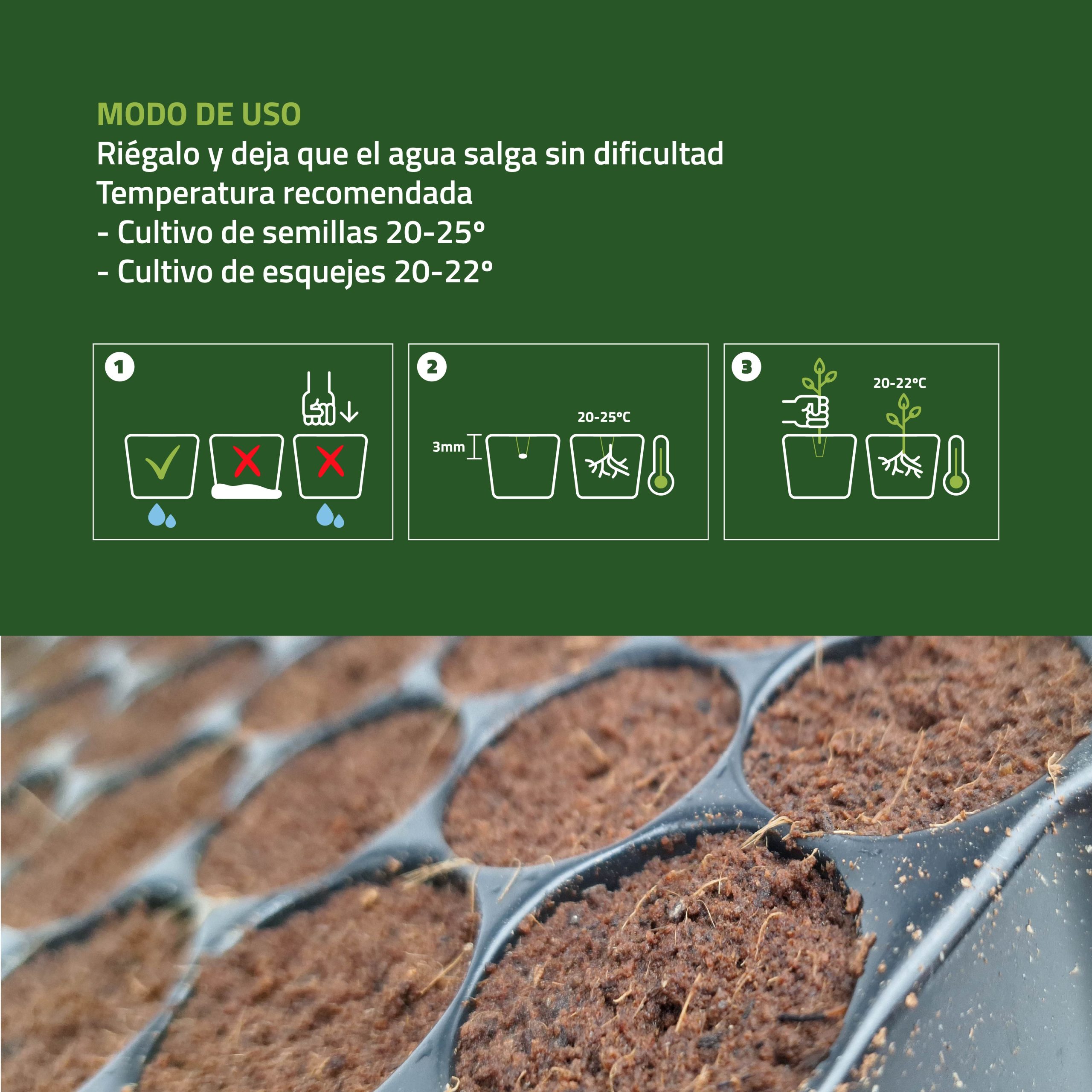 Bandejas de semilleros secos de Control Garden para germinación eficiente · foto 5