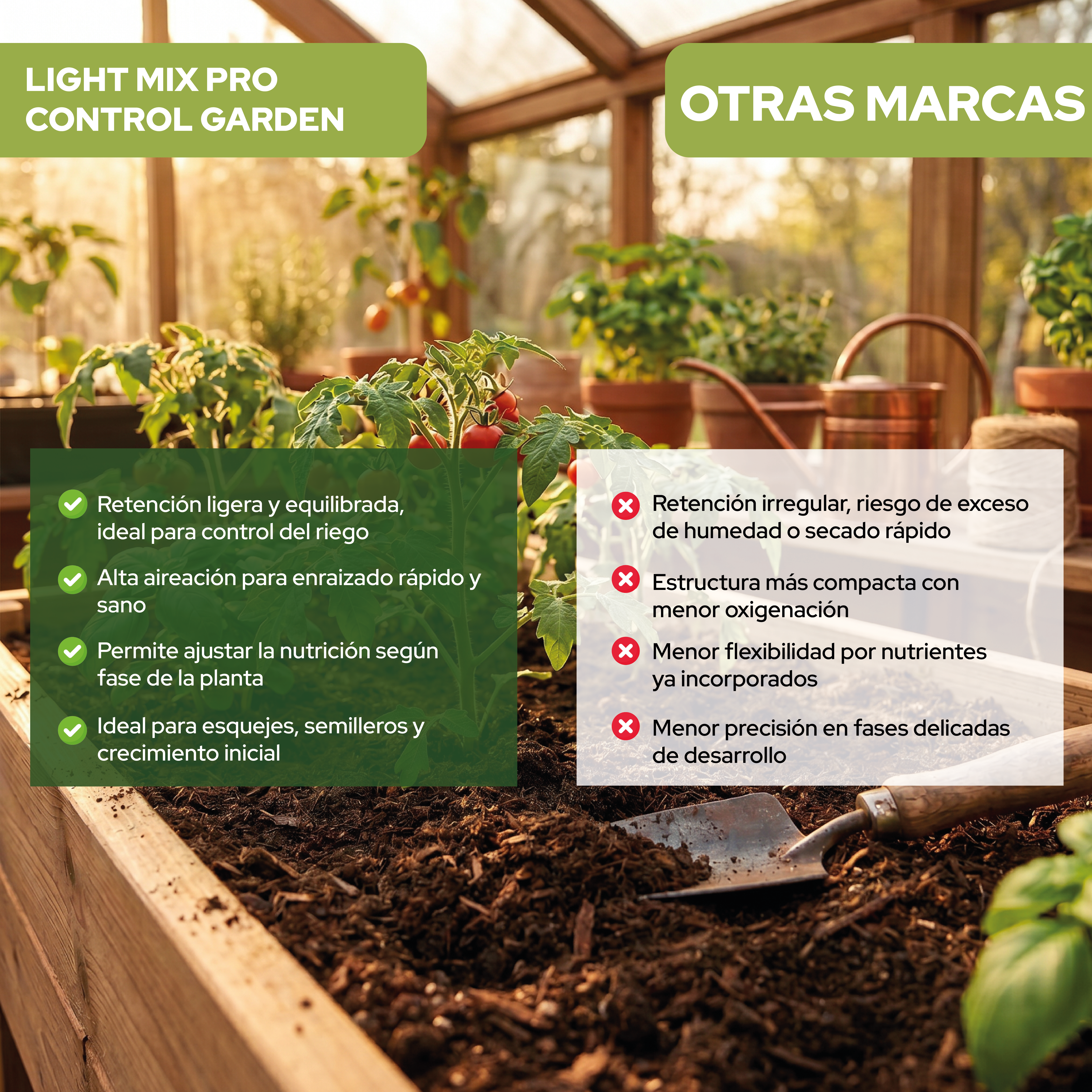 Sustrato Light Mix 50 L para cultivo de plantas · foto 8