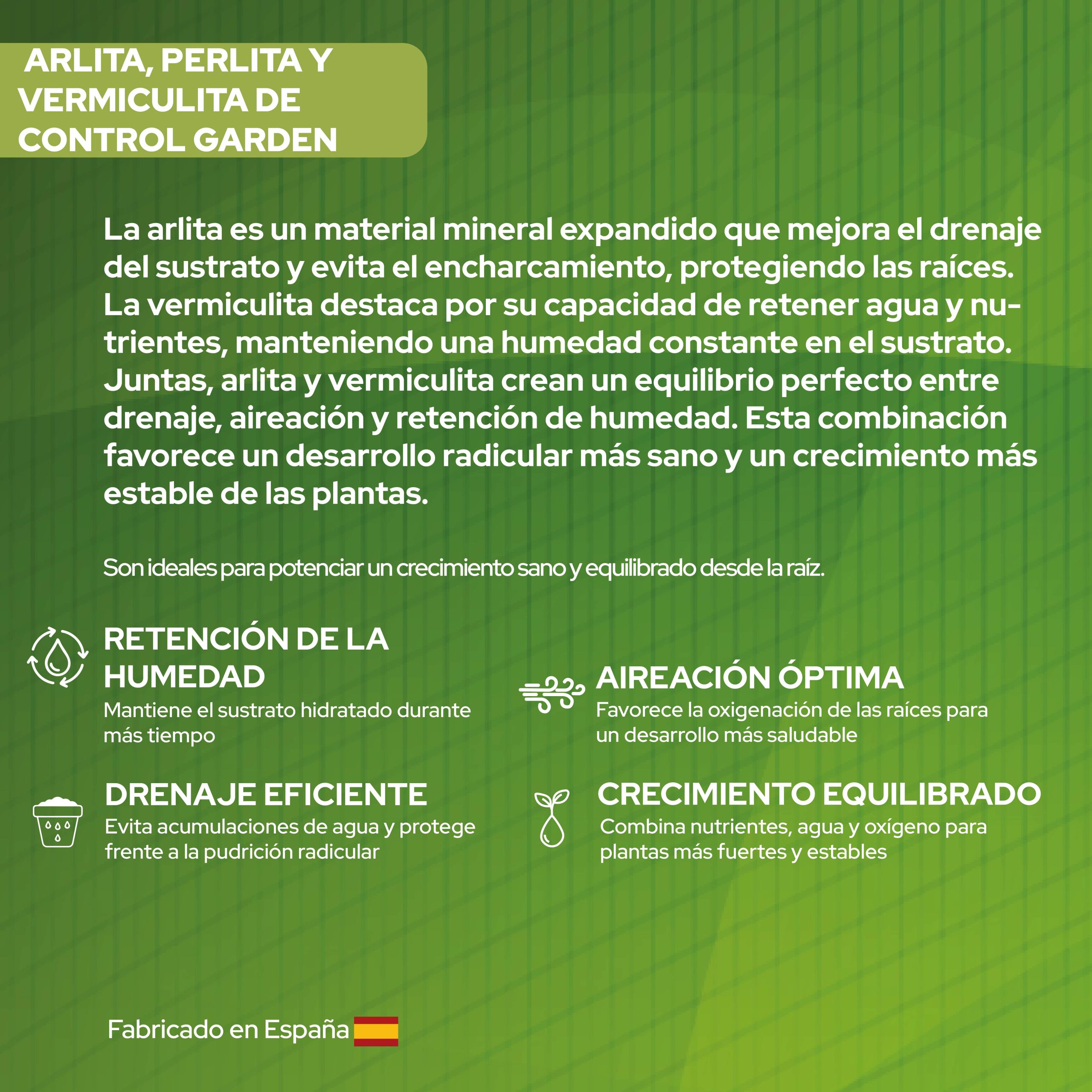 Pack de sustrato triple de Arlita, Perlita y Vermiculita 6L · foto 3