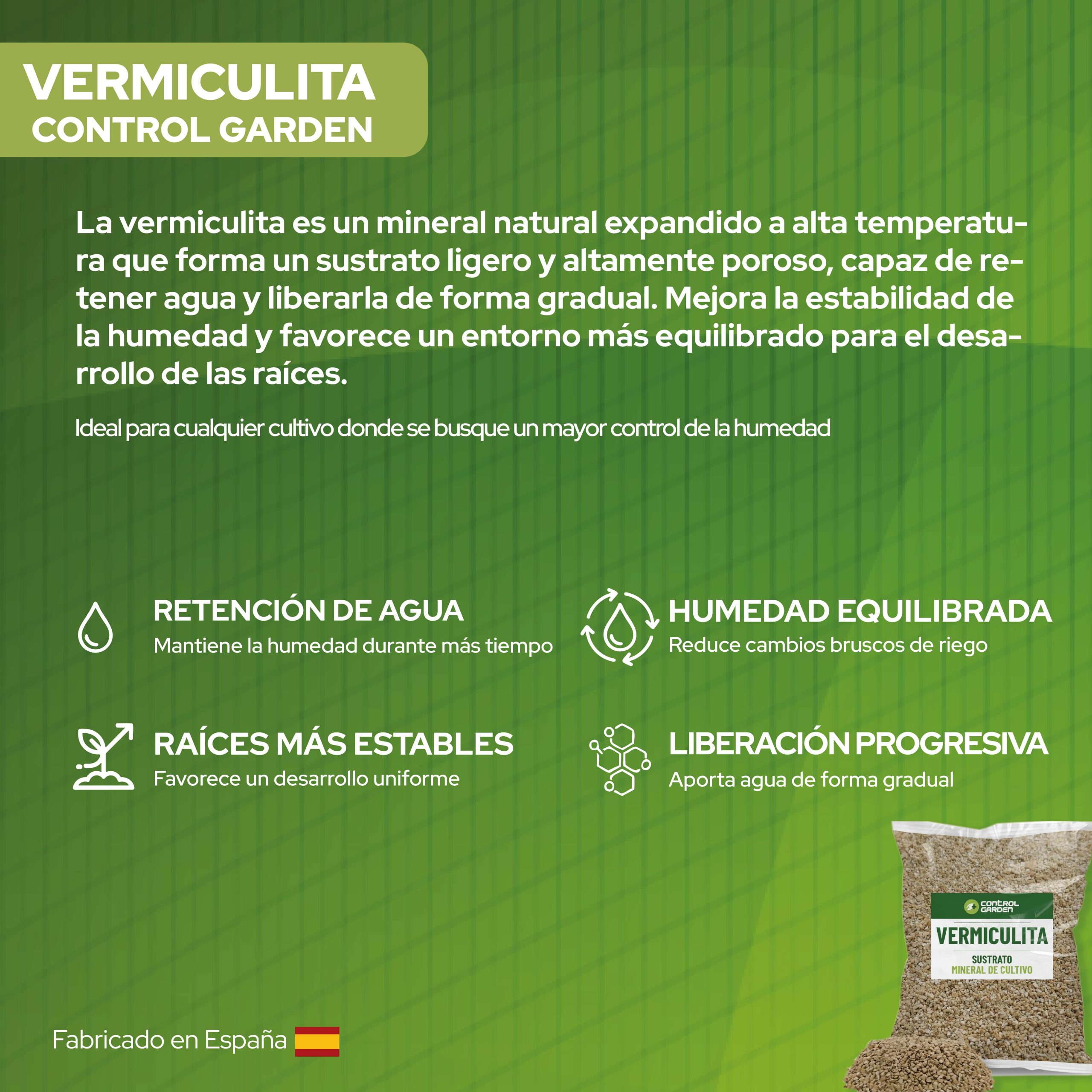 Vermiculita 3L para sustrato mineral en jardinería y cultivos · foto 6