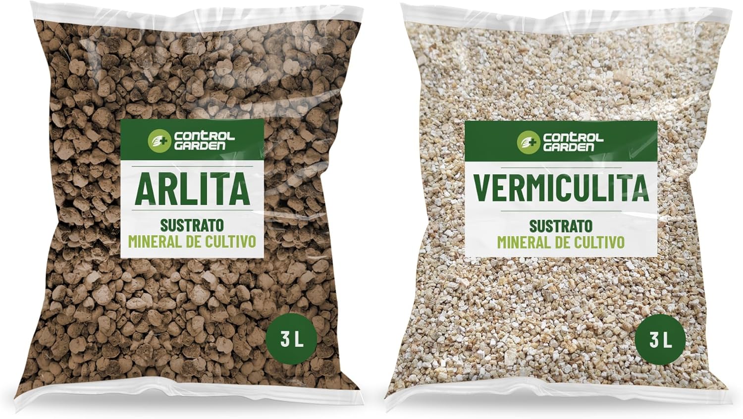 Sustrato Arlita 3L + Vermiculita 3L · Pack 2 uds para plantas de interior y exterior