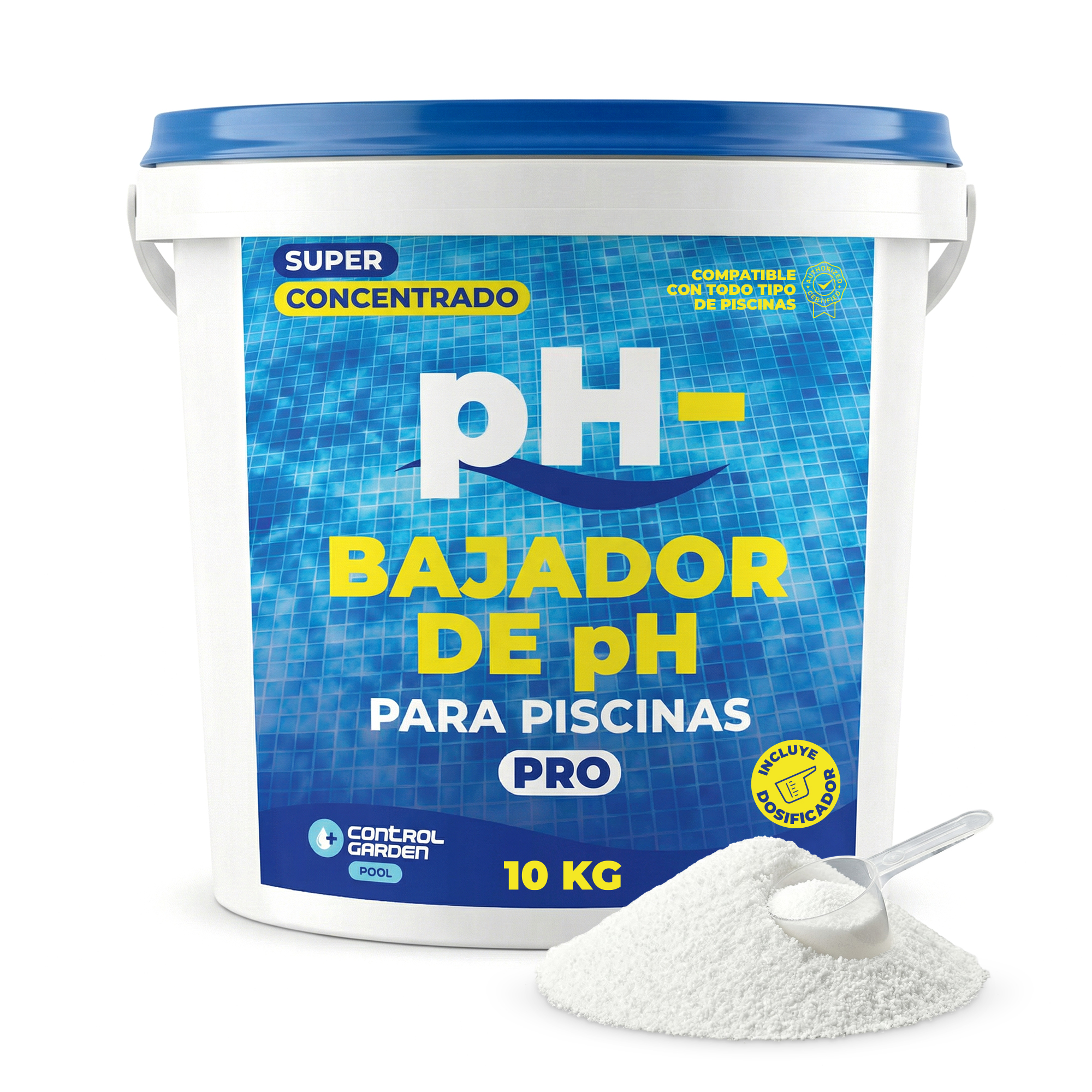 Reductor de pH para Piscinas 10 kg · Sólido · Pack 1 unidad