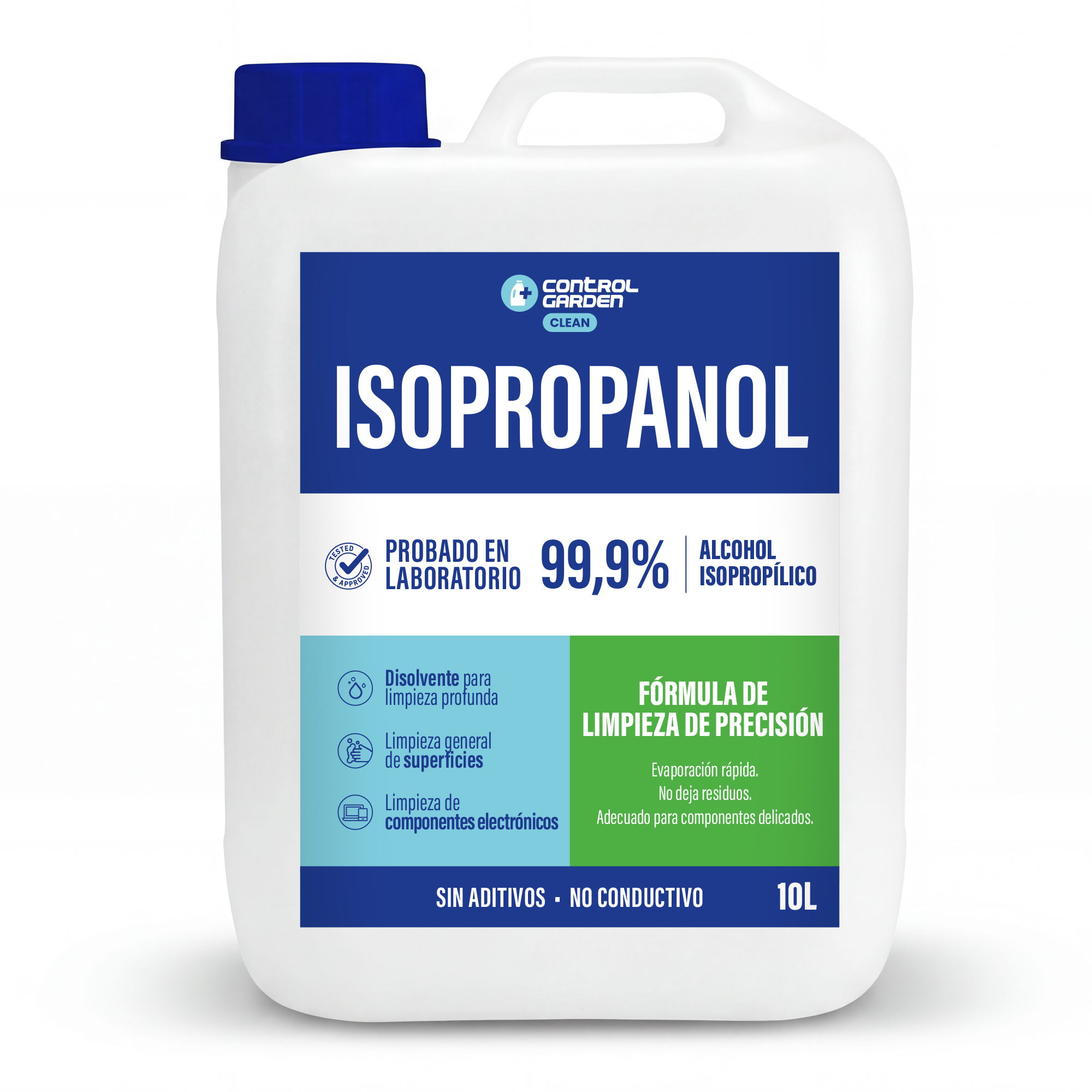 Alcohol isopropílico 10 L · Pack 1 unidad