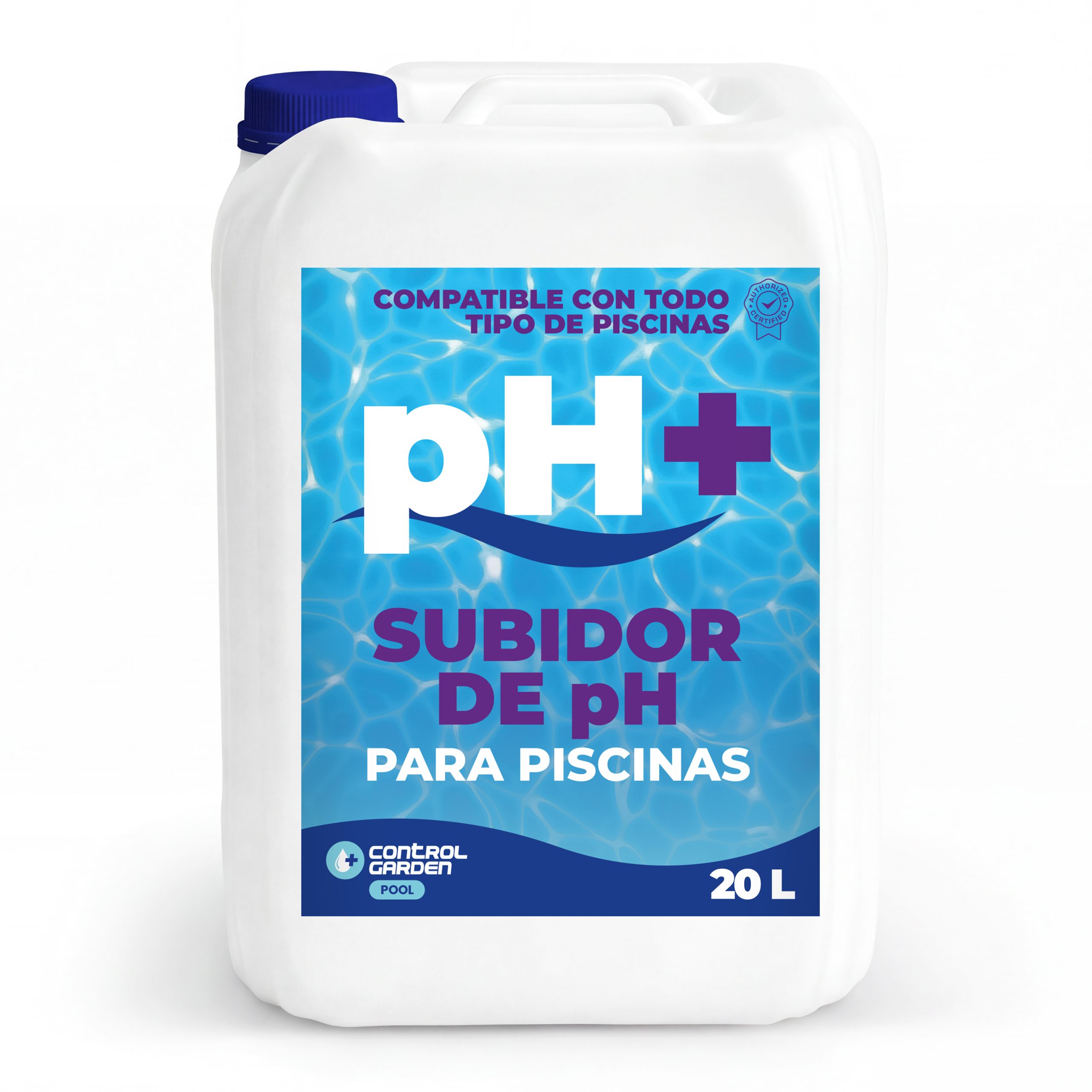 Aditivo potenciador de pH para piscinas 20 L · Uso interior y exterior