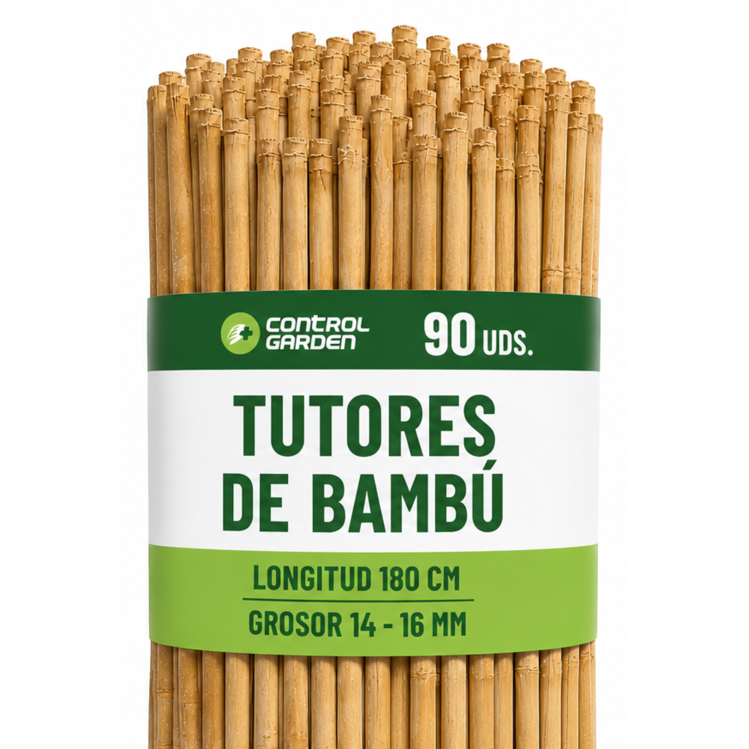 Tutores de bambú ecológicos 180 cm ø14-16 · Pack 90 unidades