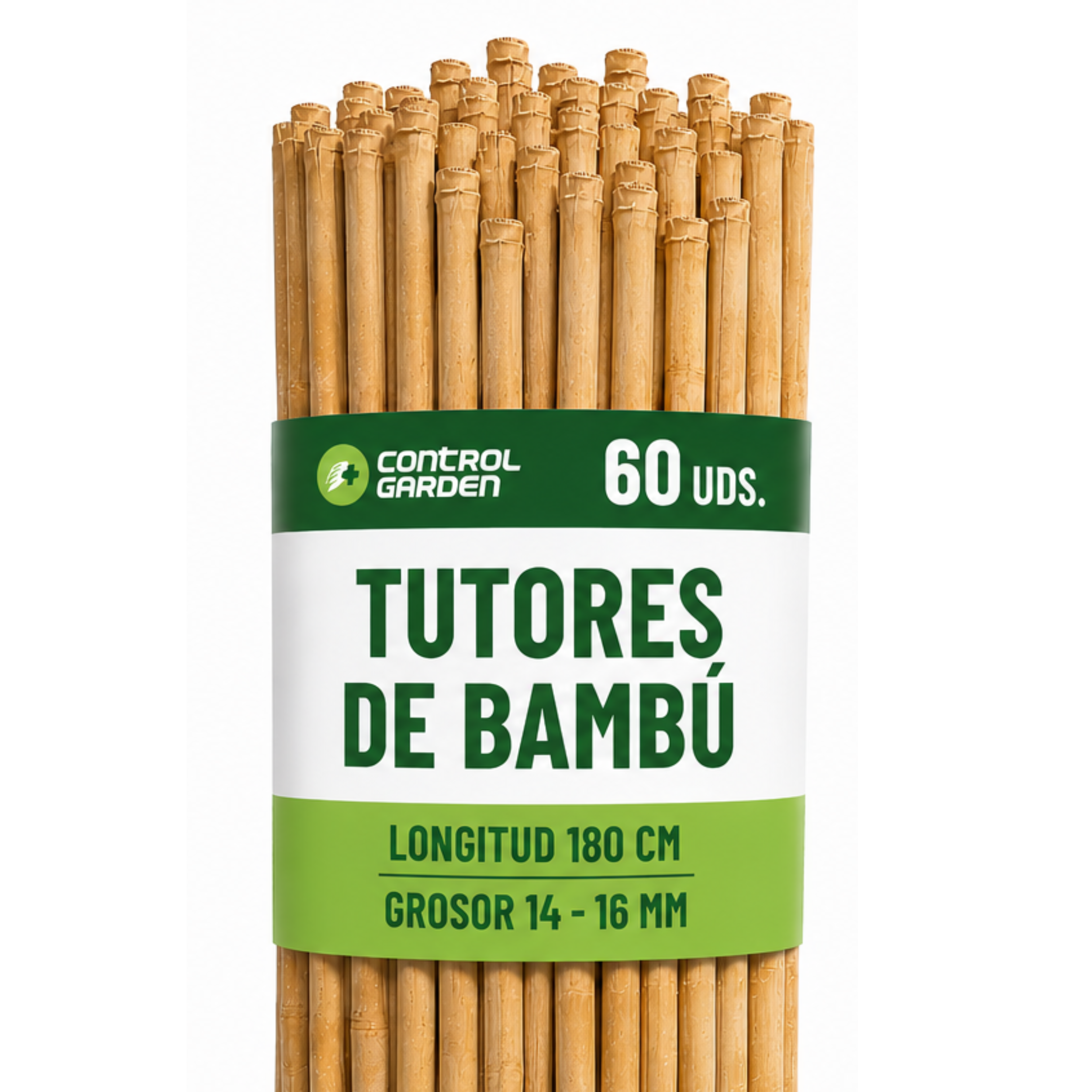 Tutores de bambú 180 cm ø14-16 · Pack 60 unidades