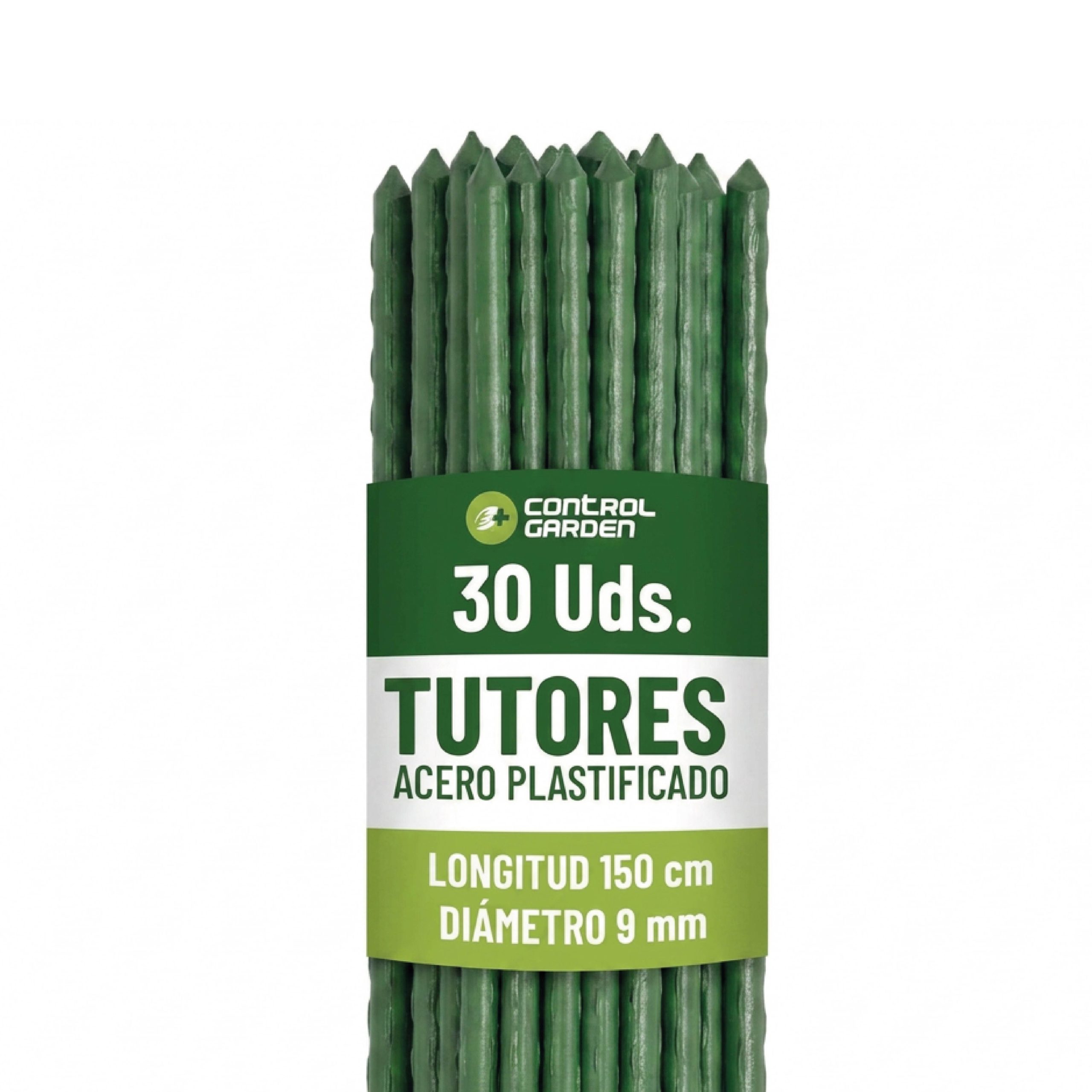 Soportes de acero 150 cm recubiertos de PVC · Pack 30 uds